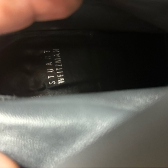 STUART WEITZMAN JITTERBUG MOTO BLACK SUEDE BIKER MOTORCYCLE BOOT 7.5 - Picture 12 of 13